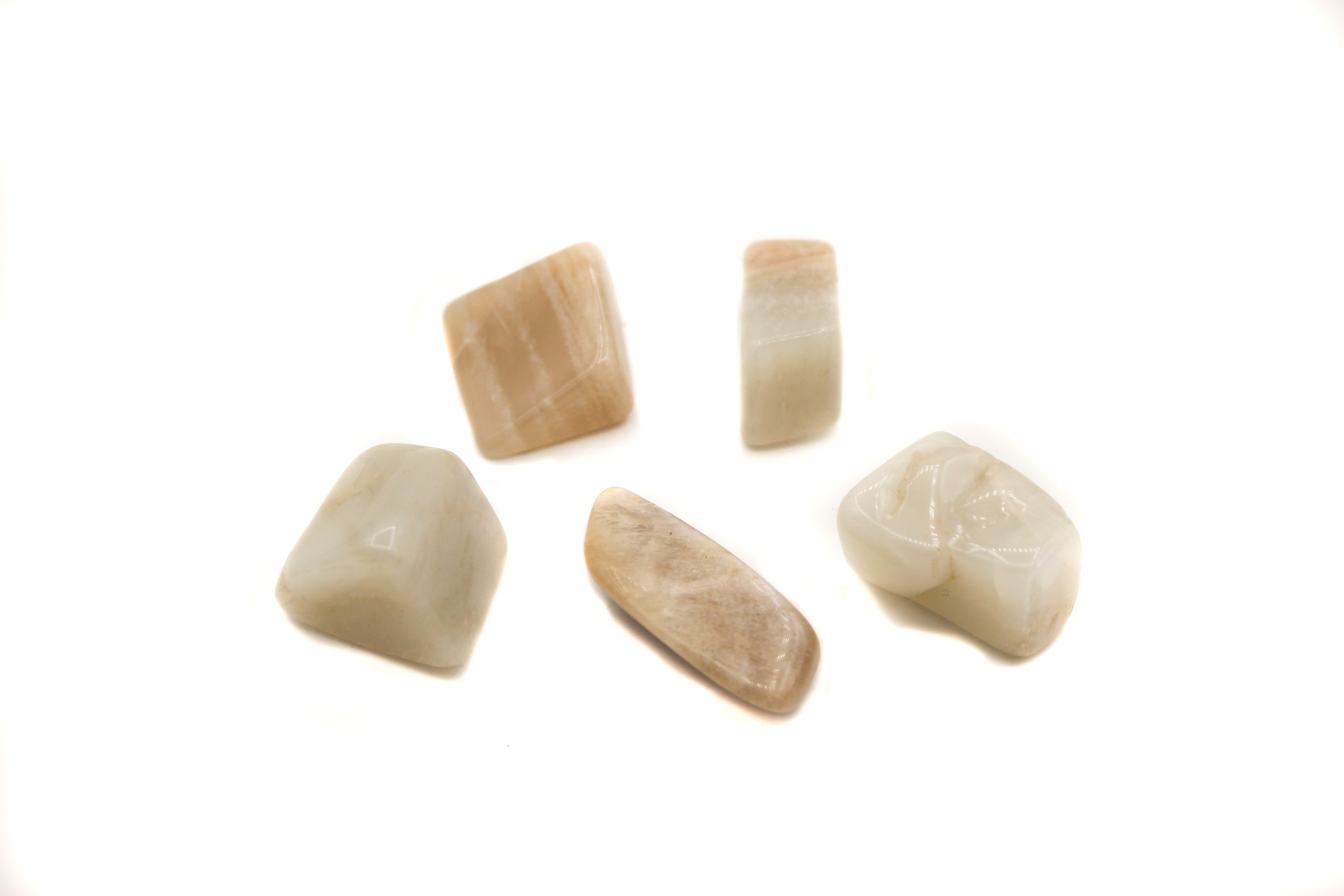 Moonstone - White Tumble $5